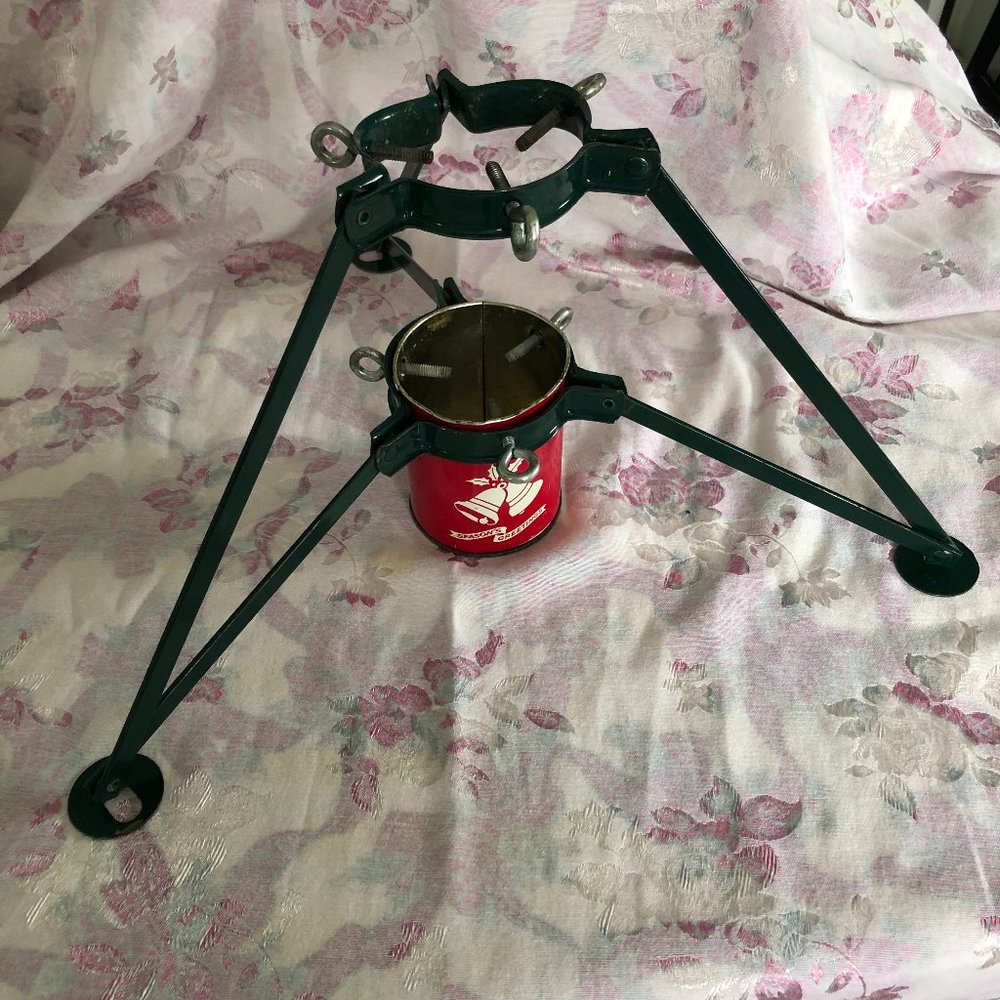Vtg Metal Christmas Tree Stand
